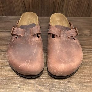 NWOT Birkenstock Boston Tobacco Oiled Leather 38